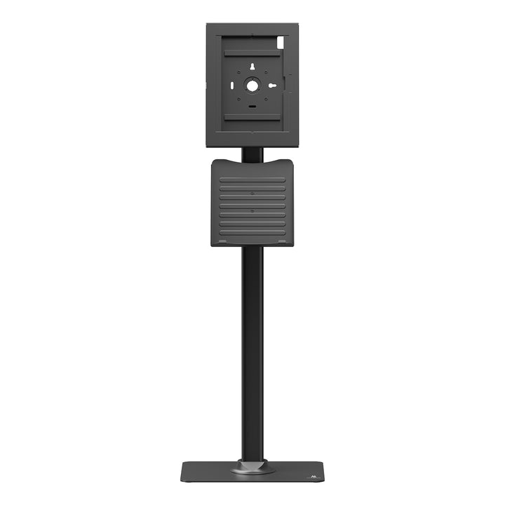 Reklamní držák na tablet Maclean, s aretací. 12,4"–13", iPad Air/Pro, Samsung Tab S10+/S9+/S8+/S7+, 257 × 350 × 22 mm, MC-924 B