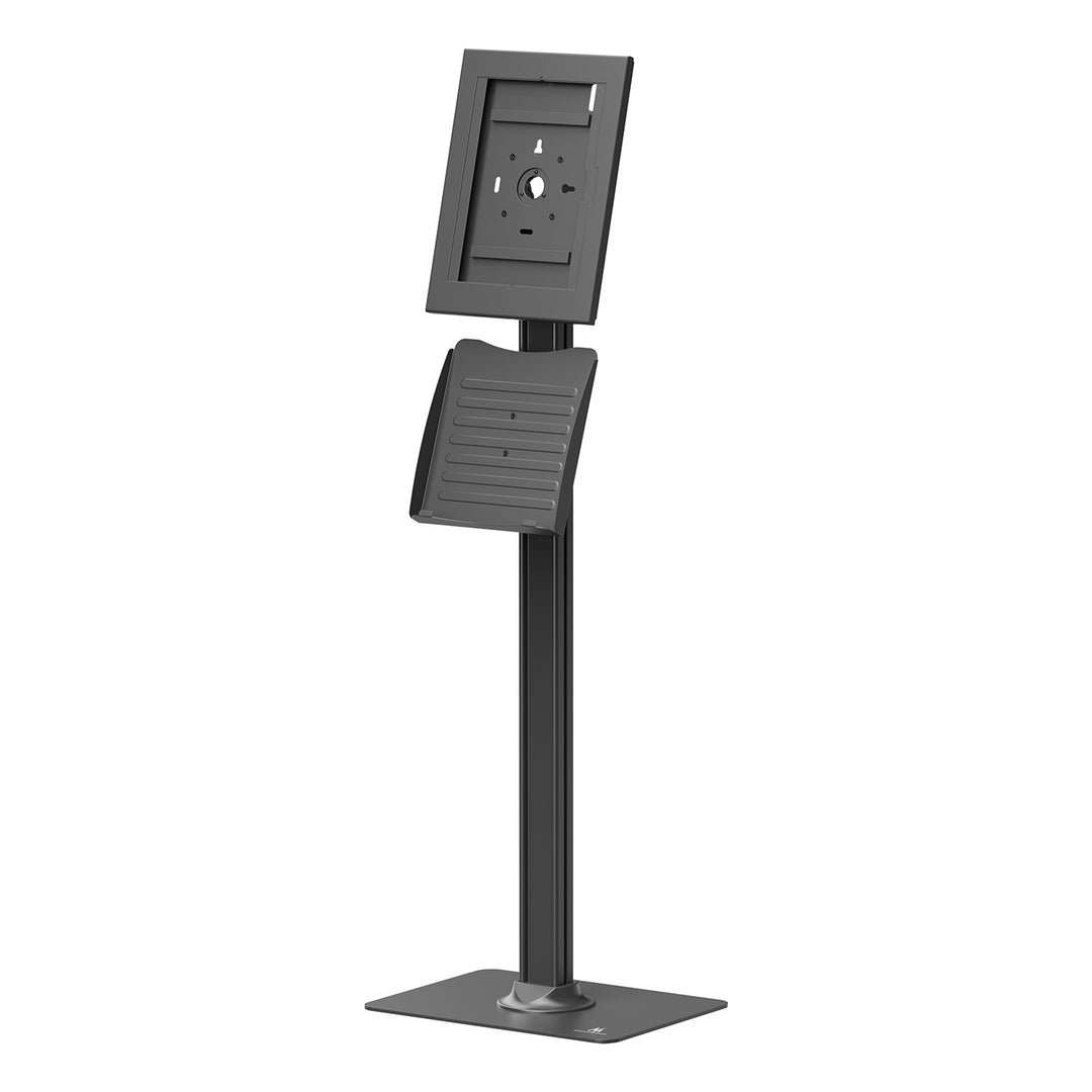Reklamní držák na tablet Maclean, s aretací. 12,4"–13", iPad Air/Pro, Samsung Tab S10+/S9+/S8+/S7+, 257 × 350 × 22 mm, MC-924 B