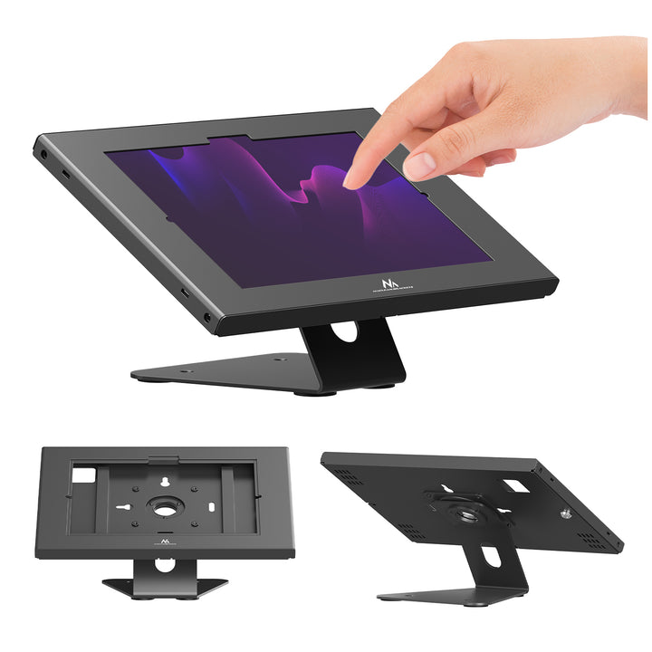 Reklamní držák na tablet Maclean, s aretací, 10,9"–11", iPad Air/Pro, Samsung Tab A a S Series, 220 × 323 × 22 mm, MC-957 B