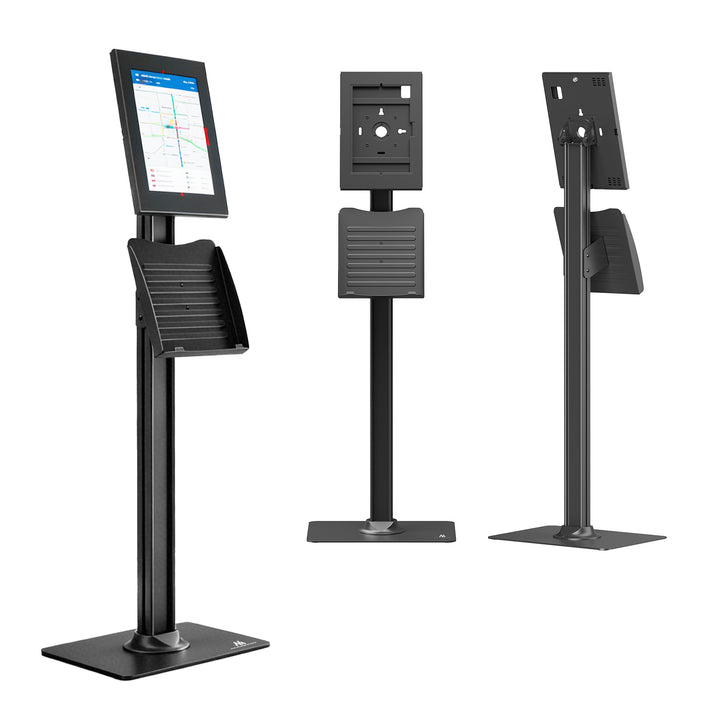 Reklamní držák na tablet Maclean, s aretací, 10,9"–11", iPad Air/Pro, Samsung Tab řady A a S, 220 × 323 × 22 mm, MC-960 B
