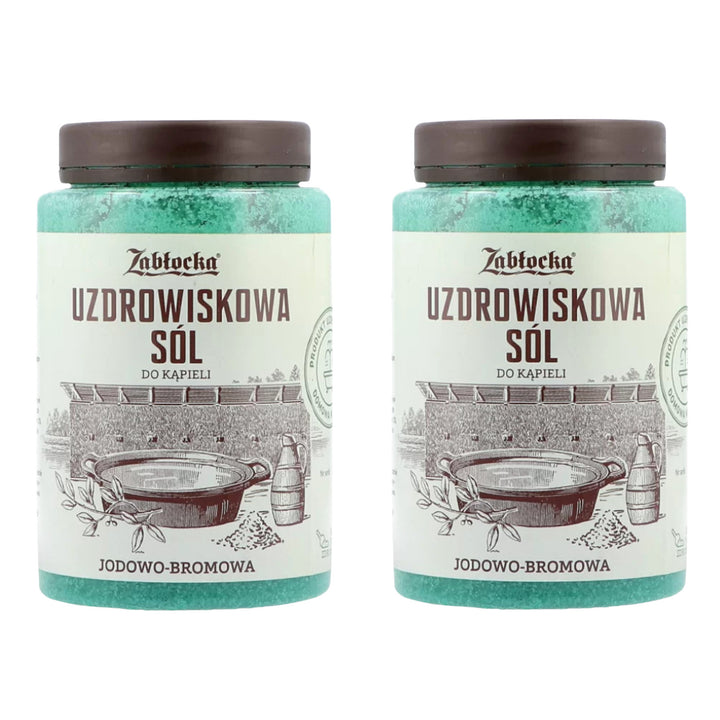 Lázeňská sůl Zabłocka, jodovo-bromová, do koupele, 1,2 kg – 2 kusy