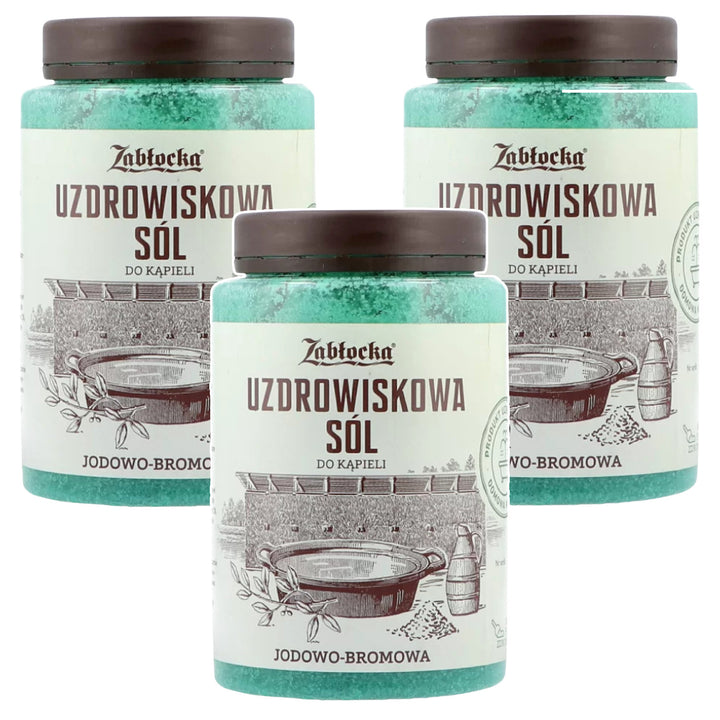 Zabłocka lázeňská sůl, jodovo-bromová, do koupele, 1,2 kg – 3 kusy