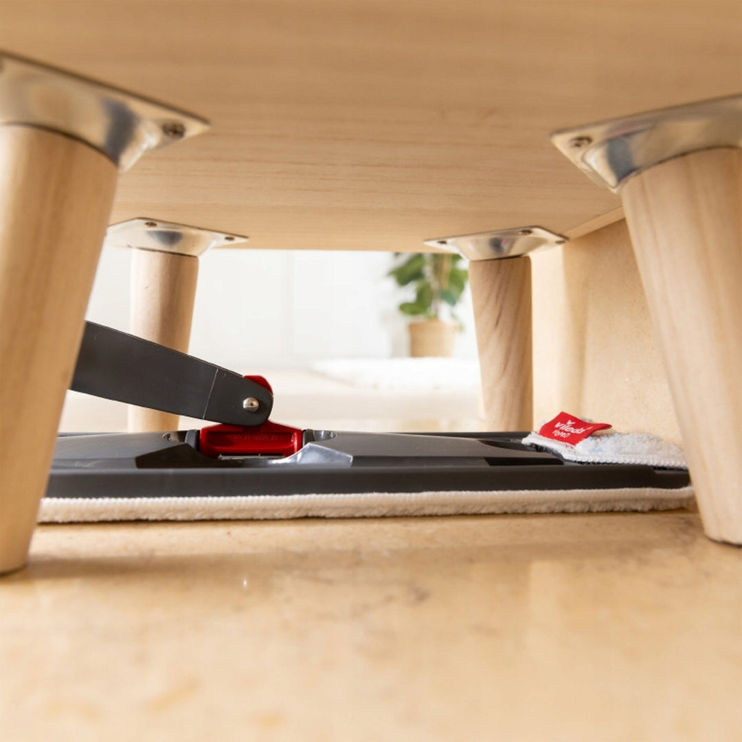 Plochý mop Vileda H2prO, 100% oddělení čisté a špinavé vody, dva zásobníky, 3 mikrovláknové nástavce, 360° koncovka, 175774