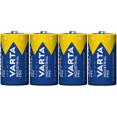 4x baterie R-14 LR14 C 1,5 V alkalická Varta Industrial Pro