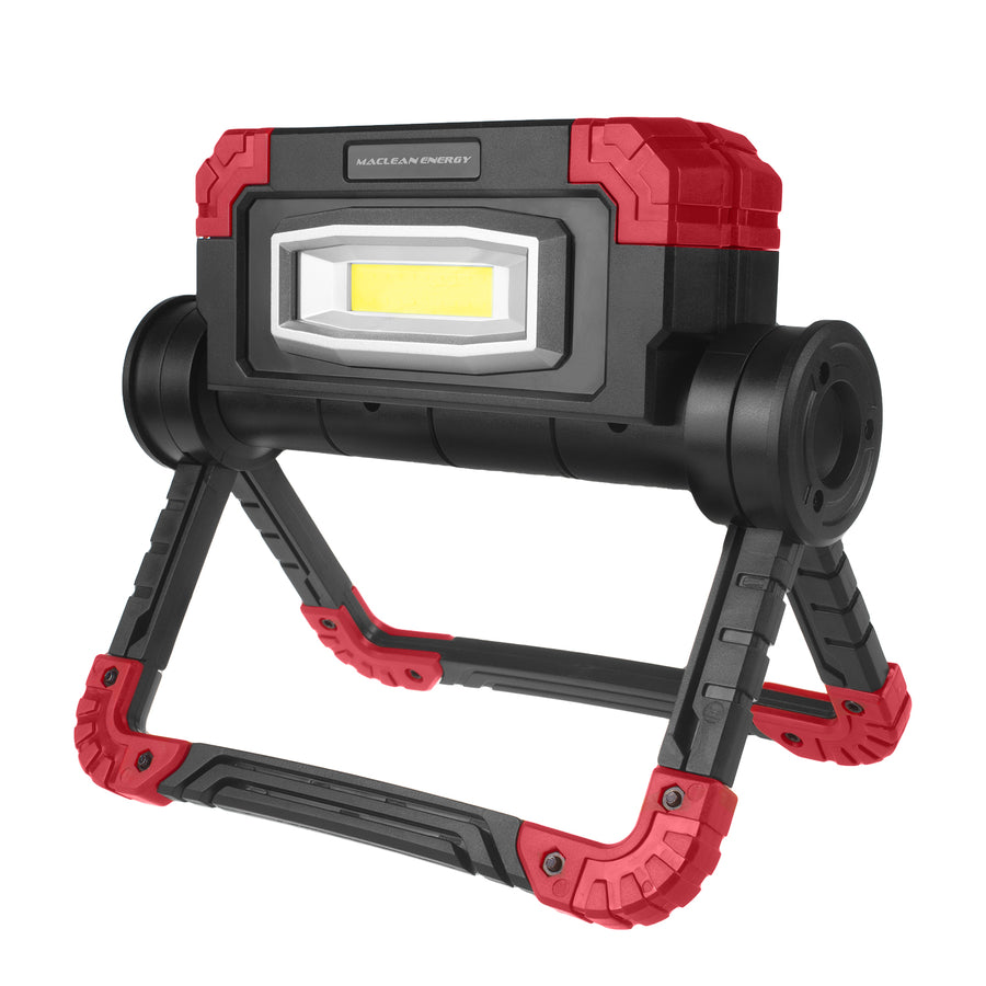 Pracovní lampa LED COB Maclean, 300 lm, 3 režimy svícení, teplota barev 6500 K, MCE439 2 kusy + 8x baterie Varta Industrial AA