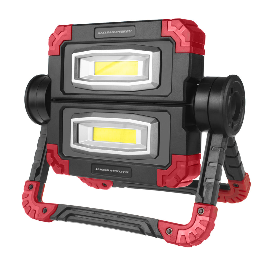 Pracovní lampa LED COB Maclean, 300 lm, 3 režimy svícení, teplota barev 6500 K, MCE439 2 kusy + 8x baterie Varta Industrial AA