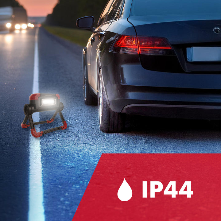 Pracovní lampa LED COB Maclean, 300 lm, 3 režimy svícení, teplota barev 6500 K, MCE439 2 kusy + 8x baterie Varta Industrial AA