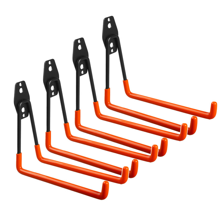 Držák / nástěnný věšák Maclean, na pneumatiky, zahradní nářadí, žebřík, hadice, kolo, max. zatížení 25 kg, MC-444, 4 kusy