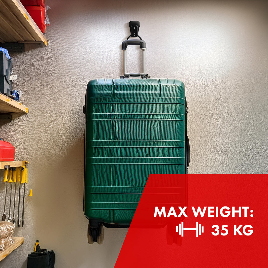 Držák / nástěnný věšák Maclean, na pneumatiky, zahradní nářadí, žebřík, hadice, kola, ocelový, max. zatížení 35 kg, MC-440, 4 kusy