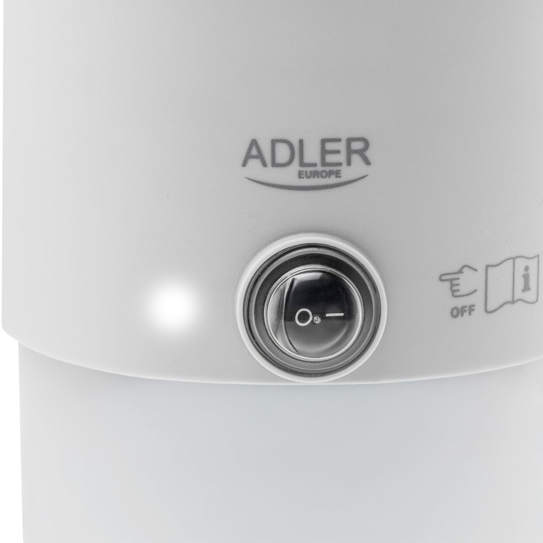 Elektrická konvice Adler, cestovní, dvojité stěny, objem 0,8 l, max. výkon 650 W, šedá, AD 1388