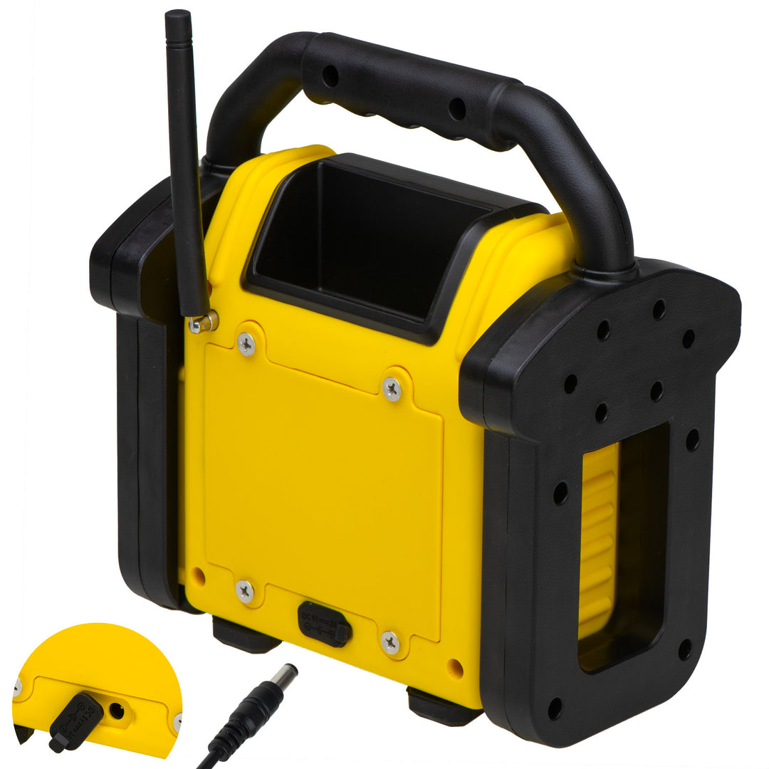 Stavební rádio Adler, Bluetooth 5.1, IPX 54, výkon 10 W, AD 1911