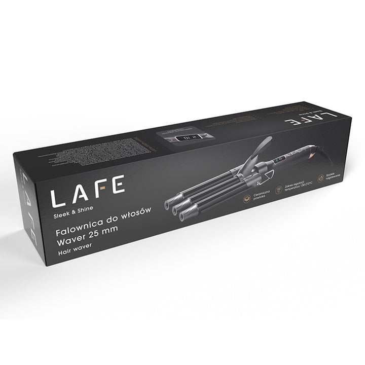 Vlnitý žehlička na vlasy LAFE, průměr topného tělesa 25 mm, výkon 105 W, Sleek & Shine Waver