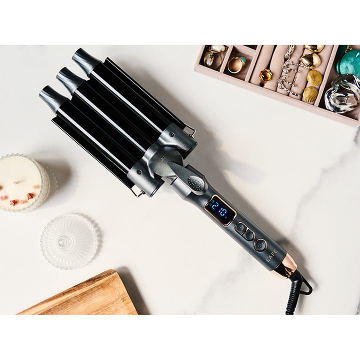 Vlnitý žehlička na vlasy LAFE, průměr topného tělesa 25 mm, výkon 105 W, Sleek & Shine Waver
