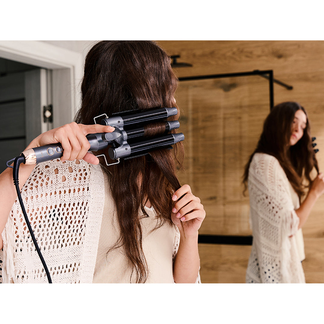 Vlnitý žehlička na vlasy LAFE, průměr topného tělesa 25 mm, výkon 105 W, Sleek & Shine Waver