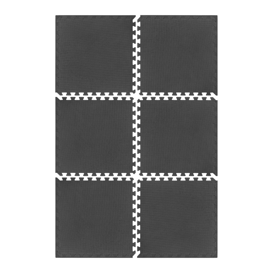 Podložka pod vybavení a pro cvičení v posilovně 180 x 120 cm, materiál EVA, 6 dílků, REBEL ACTIVE