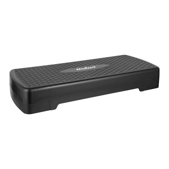 Step pro aerobik a fitness cvičení Rebel Active, 3 stupně, 68 cm, černý, RBA-3227-BK