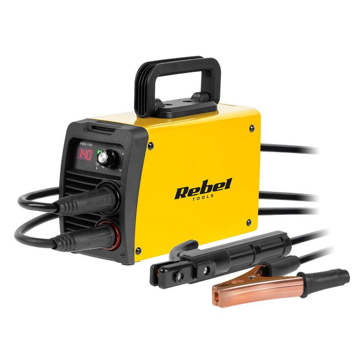 Svařovací stroj Rebel, MMA, LED displej, IP21S, 10–140 A, RB-1040
