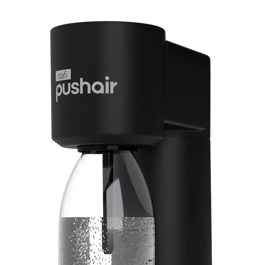 Systém na sycení nápojů Dafi Push Air, černá barva, v balení 2 láhve o objemu 0,7 l a CO2 náplň