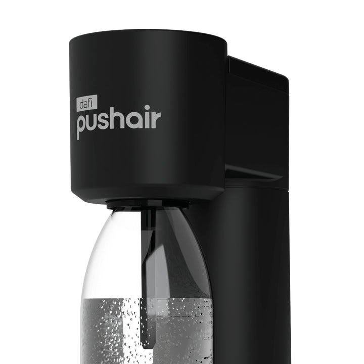Systém na sycení nápojů Dafi Push Air, černá barva, v balení 2 láhve o objemu 0,7 l a CO2 náplň