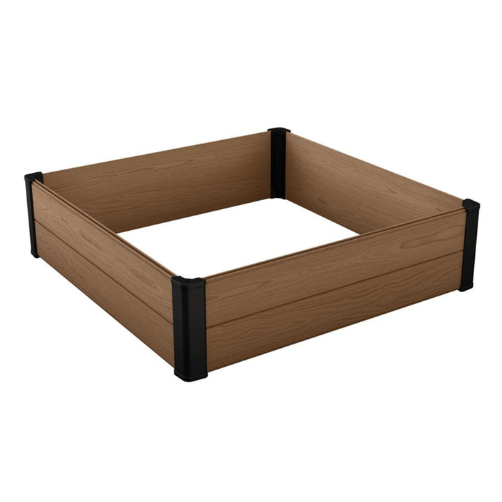 Zahradní obrubník Keter Maple, plast, hnědá barva, rozměry 106 x 106 x 32 cm, odolný vůči povětrnostním vlivům, 249299