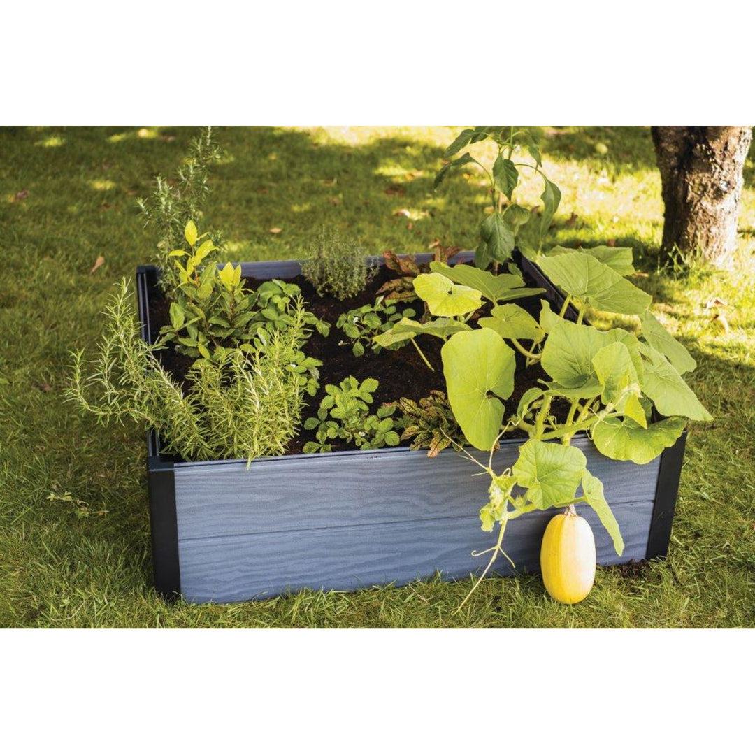 Zahradní obrubník Keter Maple, plast, šedá barva, rozměry 106 x 106 x 32 cm, odolný proti povětrnostním vlivům, 249298