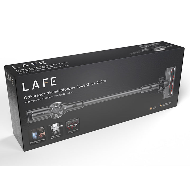 Bezdrátový vysavač LAFE, bezkartáčový motor BLDC, akumulátor 2200 mAh, PowerGlide 200 W