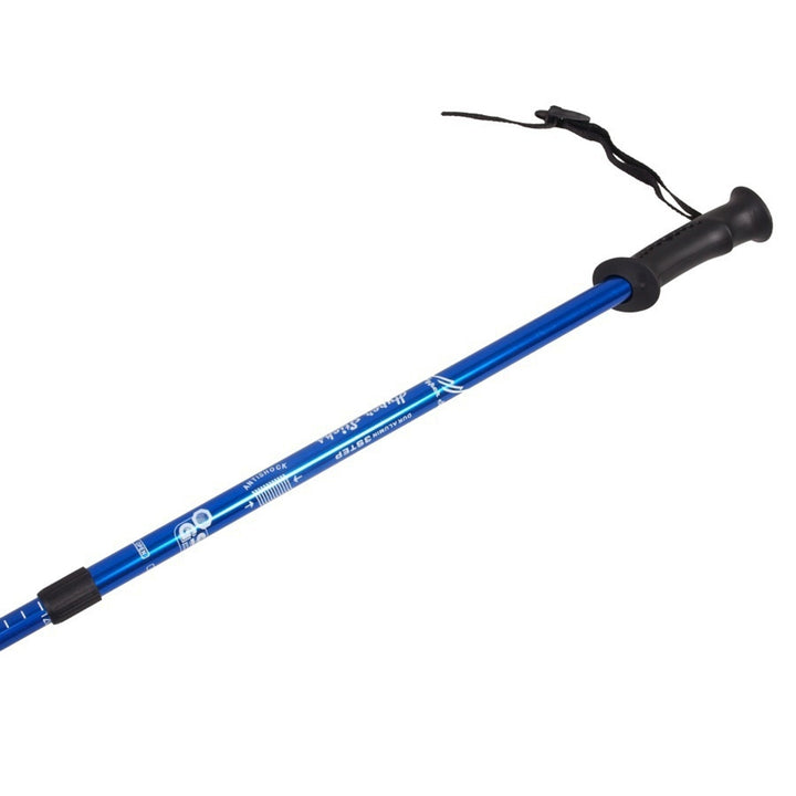 Hliníkové teleskopické hole na nordic walking, 65–135 cm, modré, 2 páry