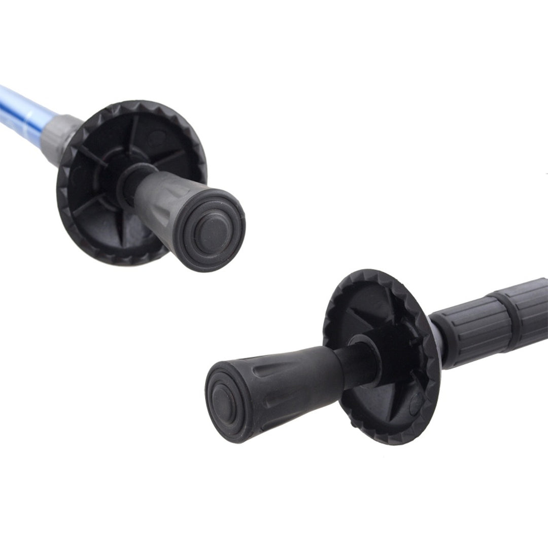 Hliníkové teleskopické hole na nordic walking, 65–135 cm, modré, 2 páry