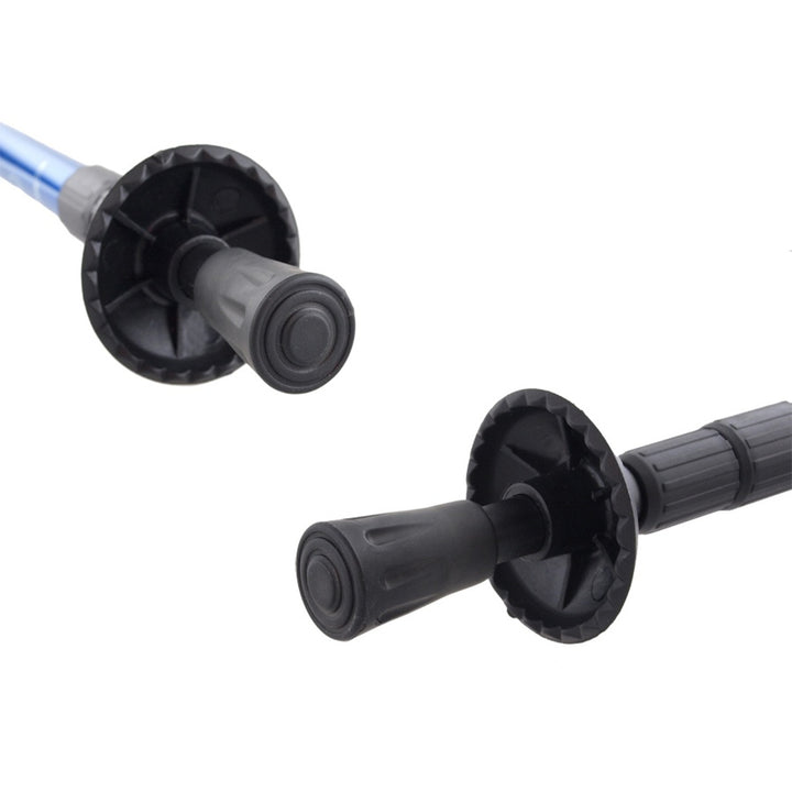 Hliníkové teleskopické hole na nordic walking, 65–135 cm, modré, 2 páry