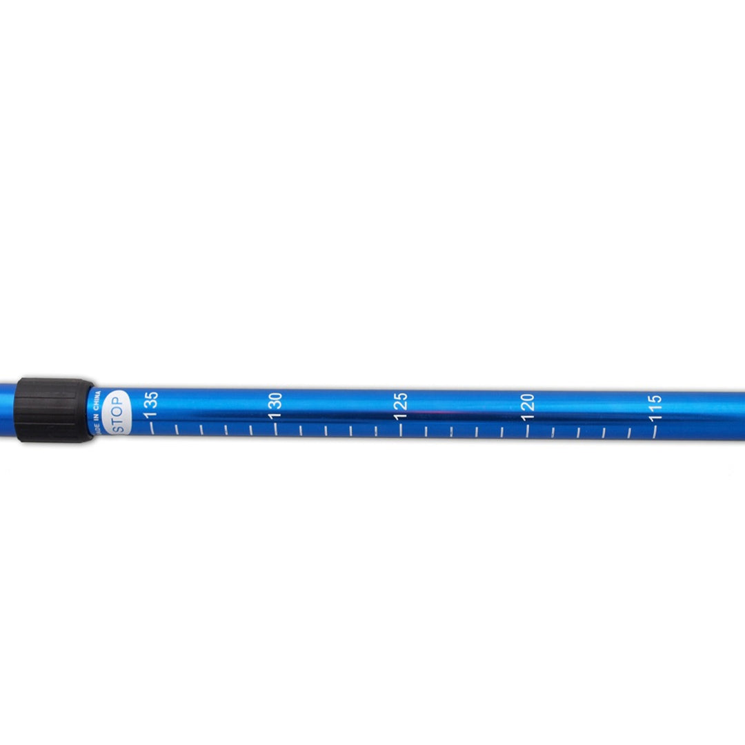 Hliníkové teleskopické hole na nordic walking, 65–135 cm, modré, 2 páry