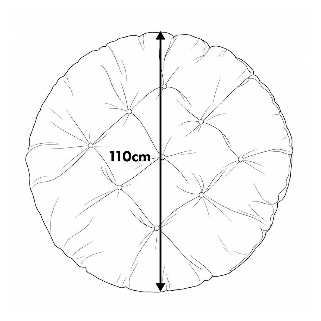 Polštář GreenBlue, šedý, zahradní, vtáčí hnízdo, 110 cm, GB243 GR