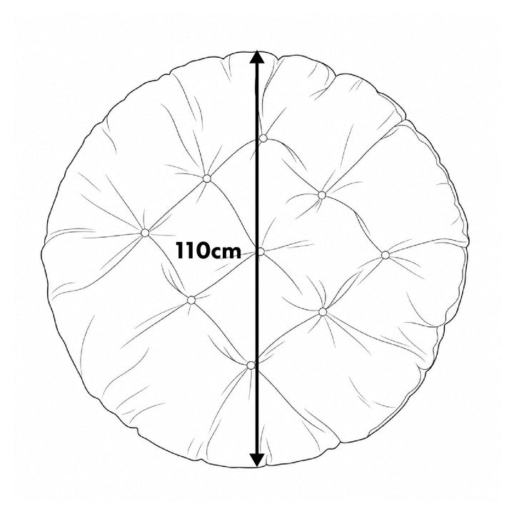 Polštář GreenBlue, šedý, zahradní, vtáčí hnízdo, 110 cm, GB243 GR