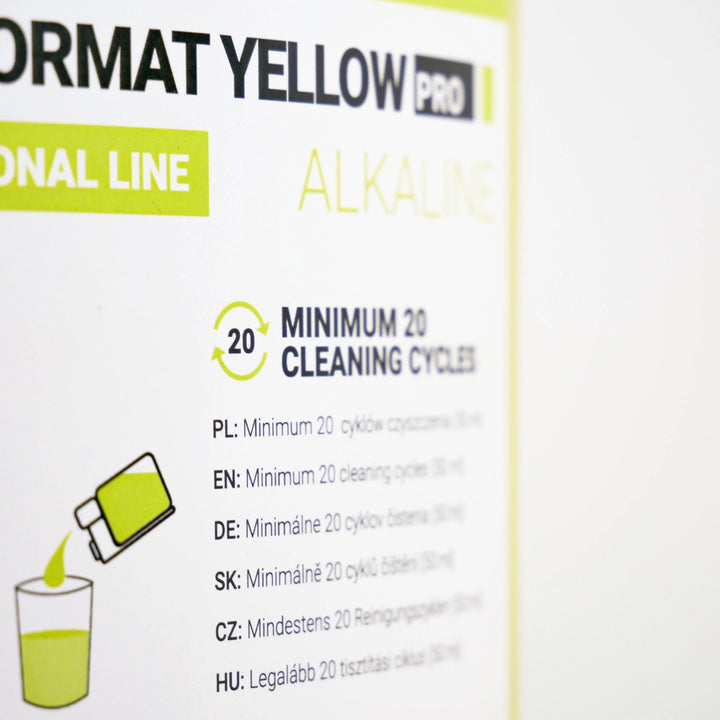 Čisticí prostředek na mléčný systém 2x1 l, Coffee Format MILK FORMAT YELLOW PRO