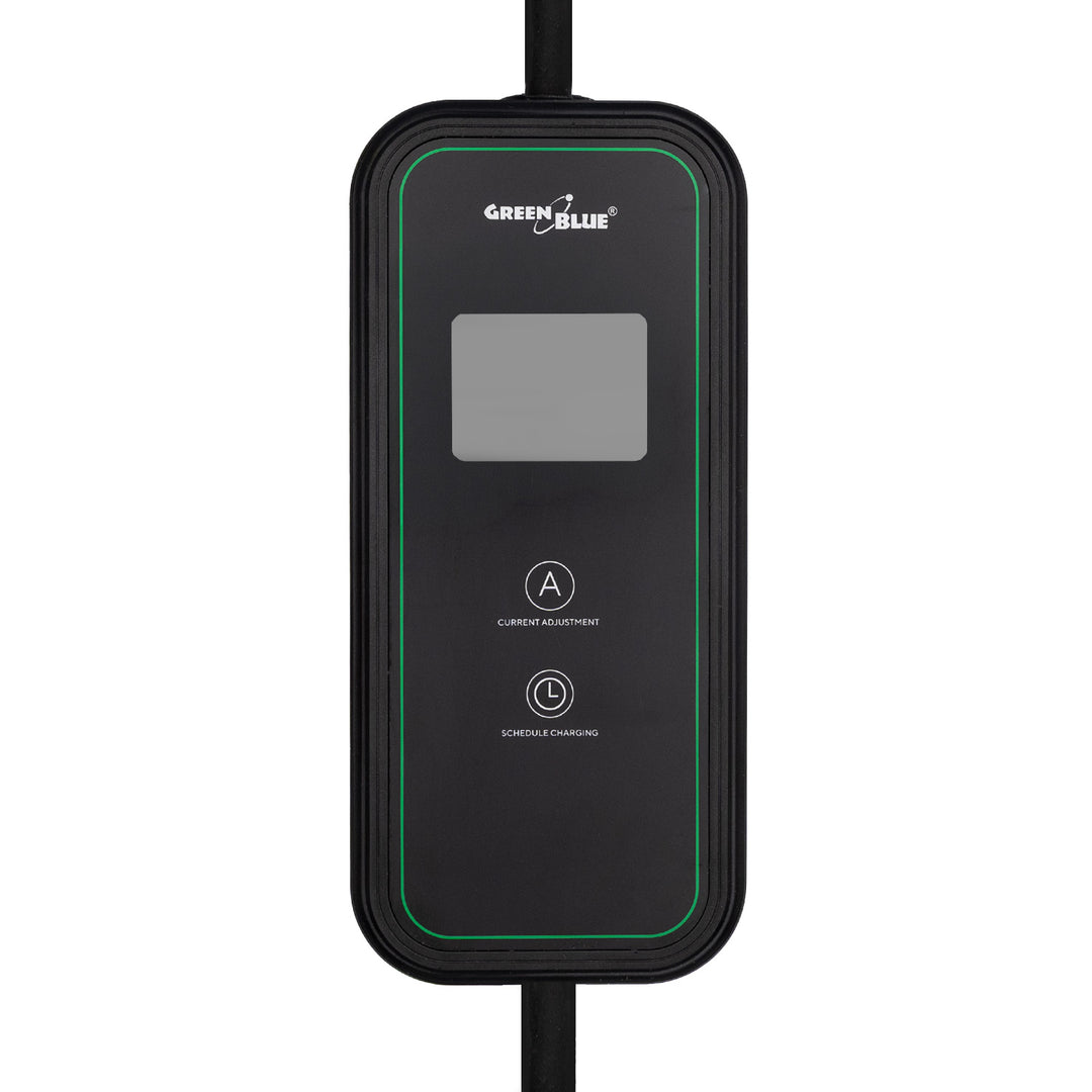 Nabíječka pro elektromobily (EV) / plug-in hybridy (PHEV) GreenBlue, přenosná, typ 2, délka kabelu 6,8 m, IP65, 11 kW, 220–380 V střídavého proudu, 50/60 Hz, 16 A, 3 fáze, GB1100
