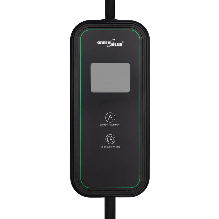 Nabíječka pro elektromobily (EV) / plug-in hybridy (PHEV) GreenBlue, přenosná, typ 2, délka kabelu 6,8 m, IP65, 11 kW, 220–380 V střídavého proudu, 50/60 Hz, 16 A, 3 fáze, GB1100