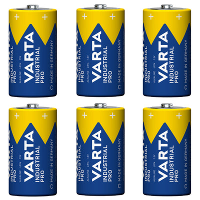 6 ks alkalických baterií R-14 LR14 C 1,5 V Varta Industrial Pro