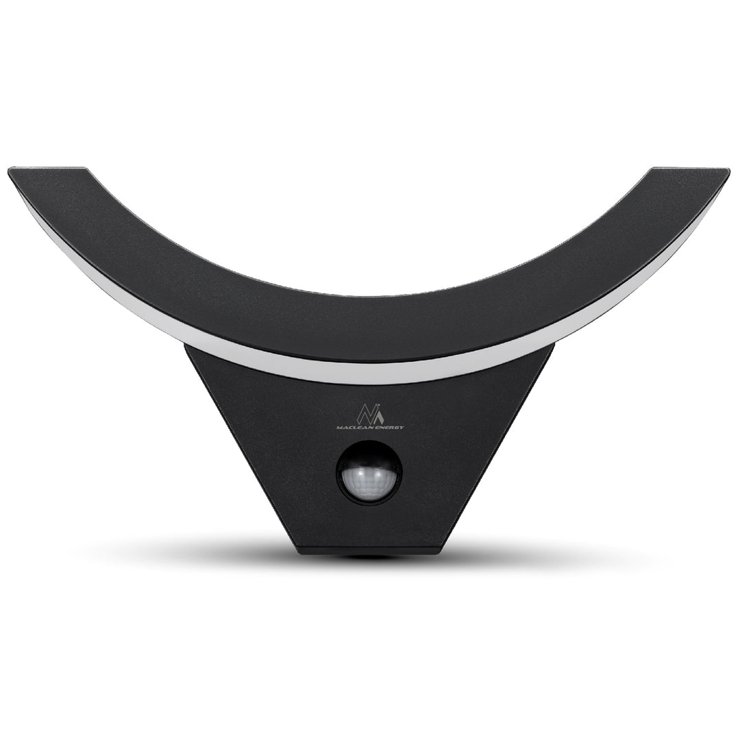 LED lampa s pohybovým čidlem Maclean, infračervené pohybové čidlo, černá barva, 10 W, IP54, 800 lm, MCE290 B, 4 kusy