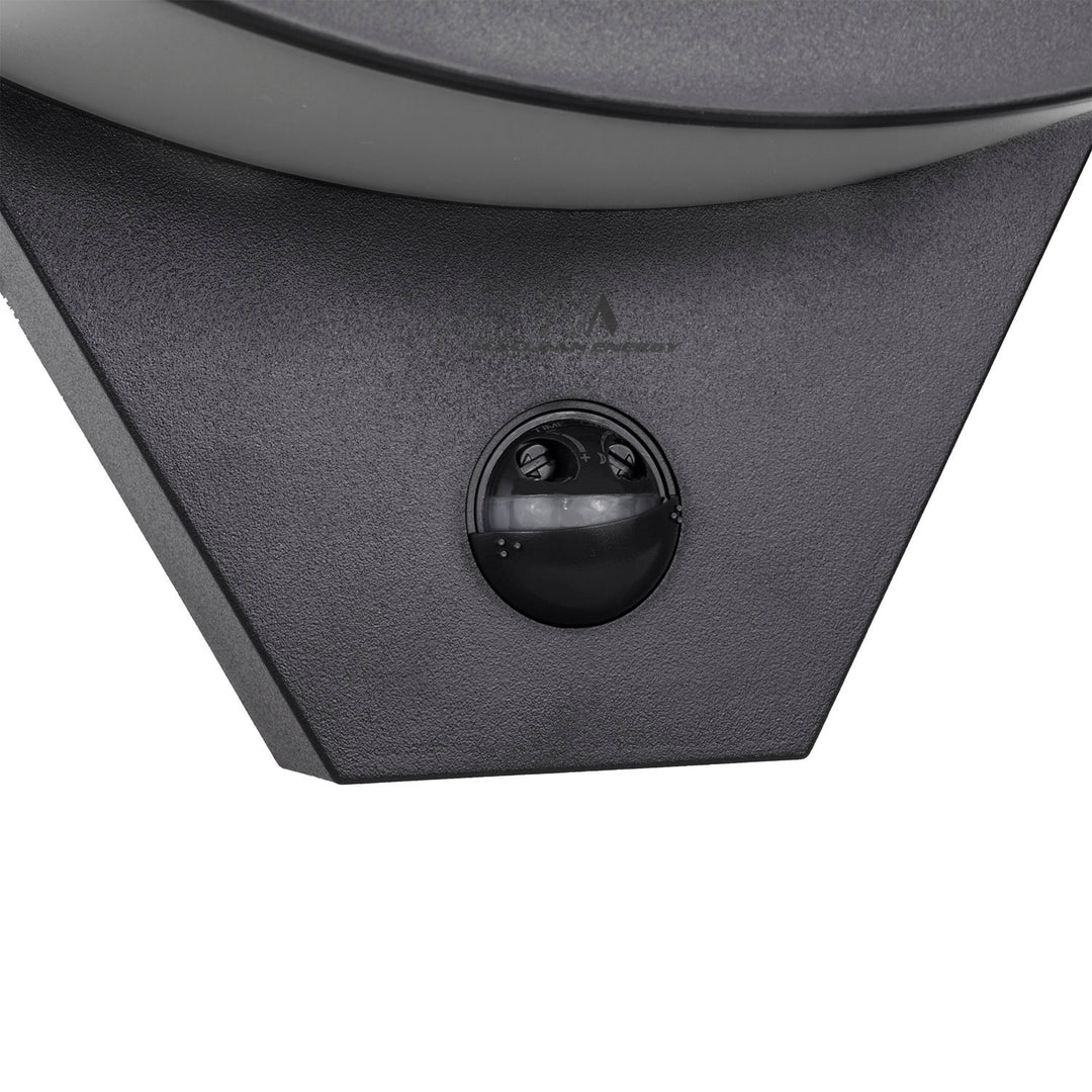 LED lampa s pohybovým čidlem Maclean, infračervené pohybové čidlo, černá barva, 10 W, IP54, 800 lm, MCE290 B, 4 kusy