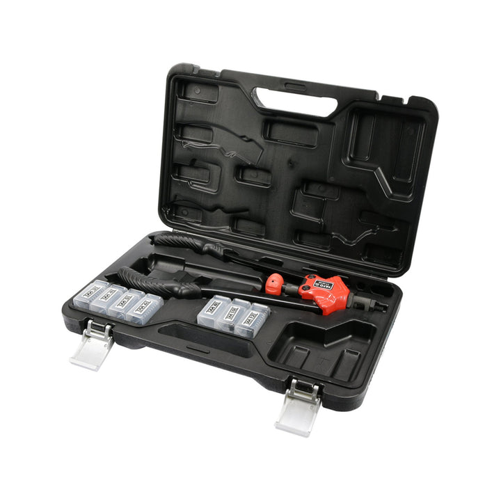 Ruční nýtovačka Yato, pro nýtovací matice velikostí M3–M12, protiskluzová rukojeť, hlavy z odolné oceli CrMo, YT-36128