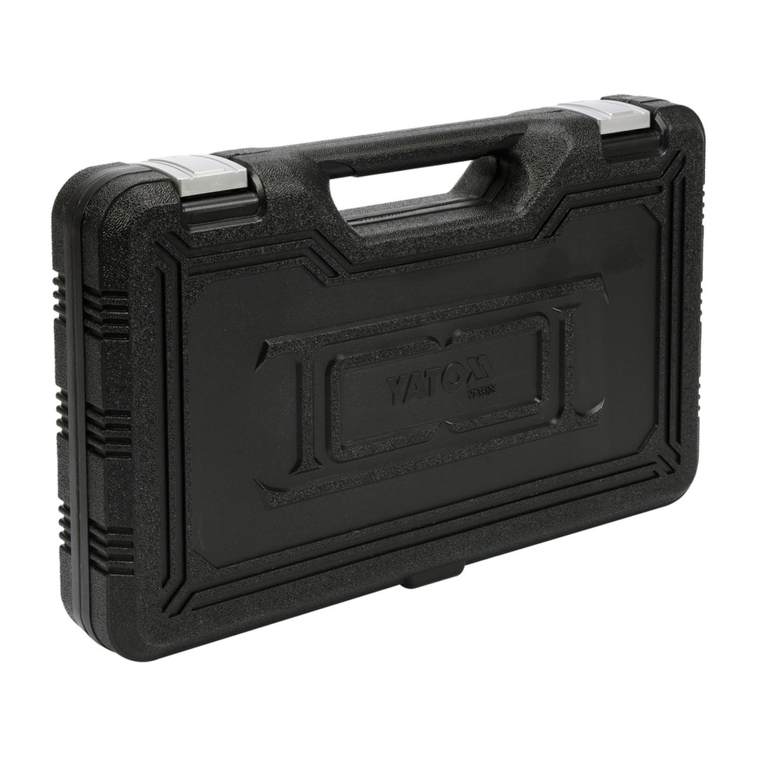 Ruční nýtovačka Yato, pro nýtovací matice velikostí M3–M12, protiskluzová rukojeť, hlavy z odolné oceli CrMo, YT-36128