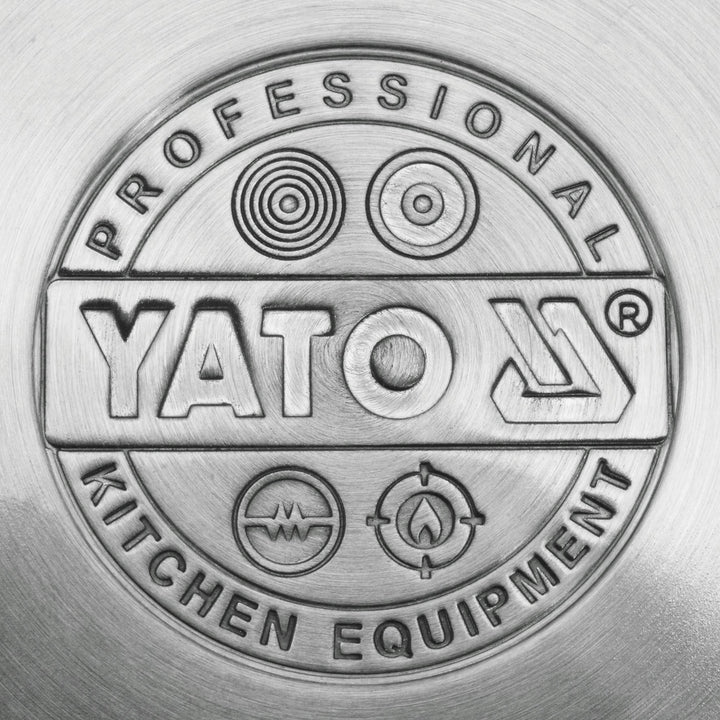 Profesionální gastronomická pánev Yato Gastro, vhodná pro všechny typy sporáků, z nerezové oceli, průměr 20 cm, objem 1,3 l, vhodná do myčky, YG-00100