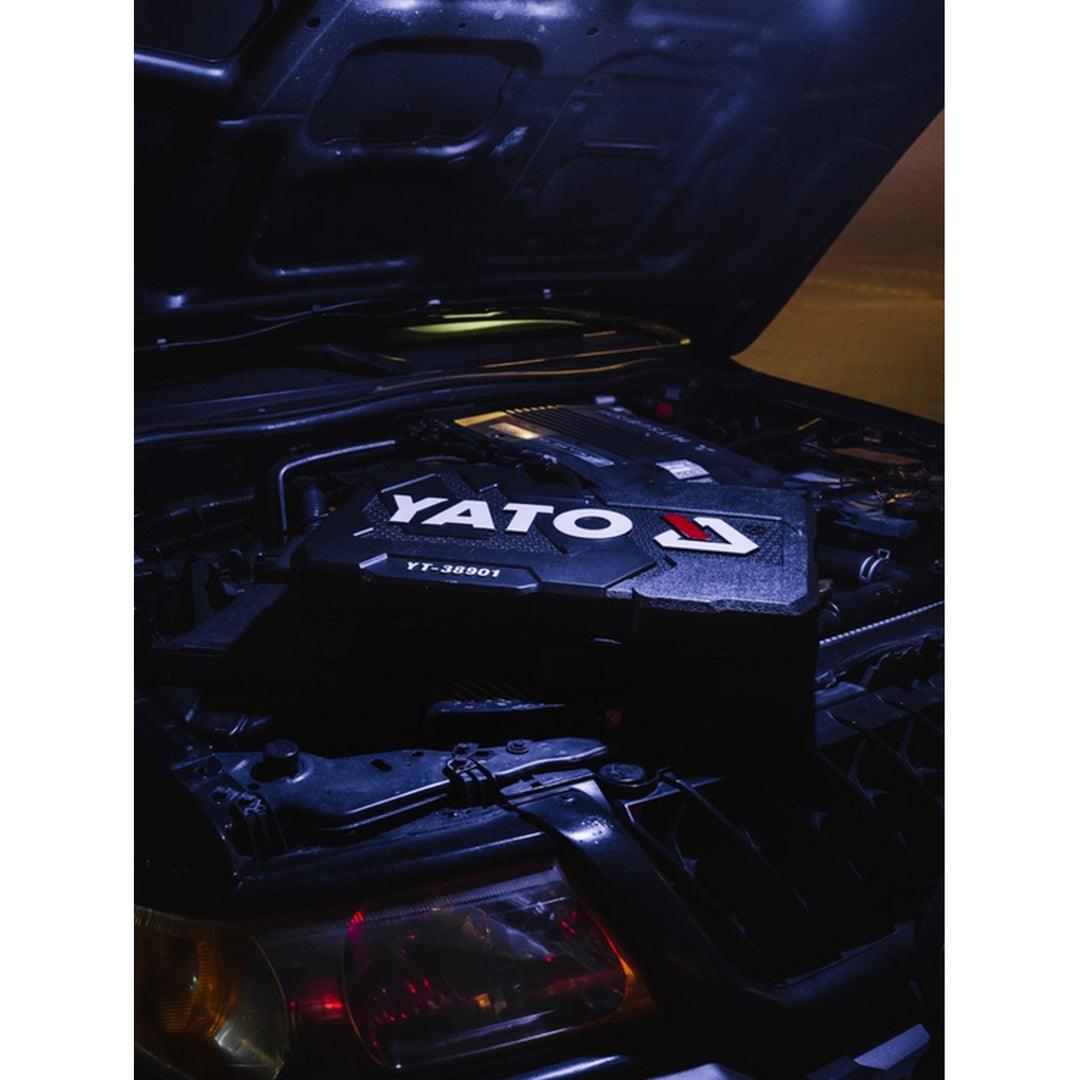 Profesionální sada nářadí Yato, 122 kusů (klíče, nástrčné hlavice, šroubováky, kladívko), šroubováky s magnetickými a kalenými hroty, YT-38901