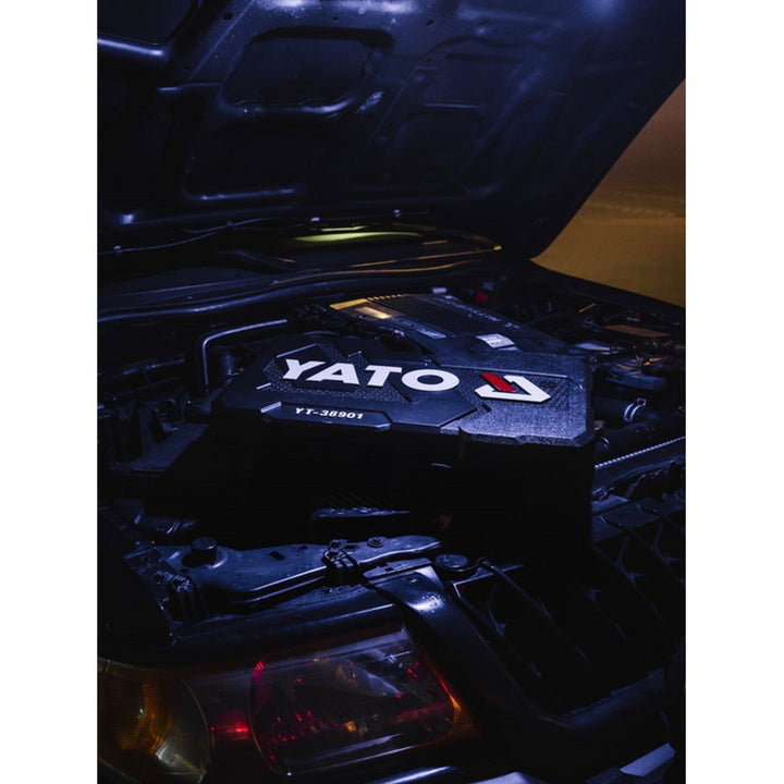 Profesionální sada nářadí Yato, 122 kusů (klíče, nástrčné hlavice, šroubováky, kladívko), šroubováky s magnetickými a kalenými hroty, YT-38901