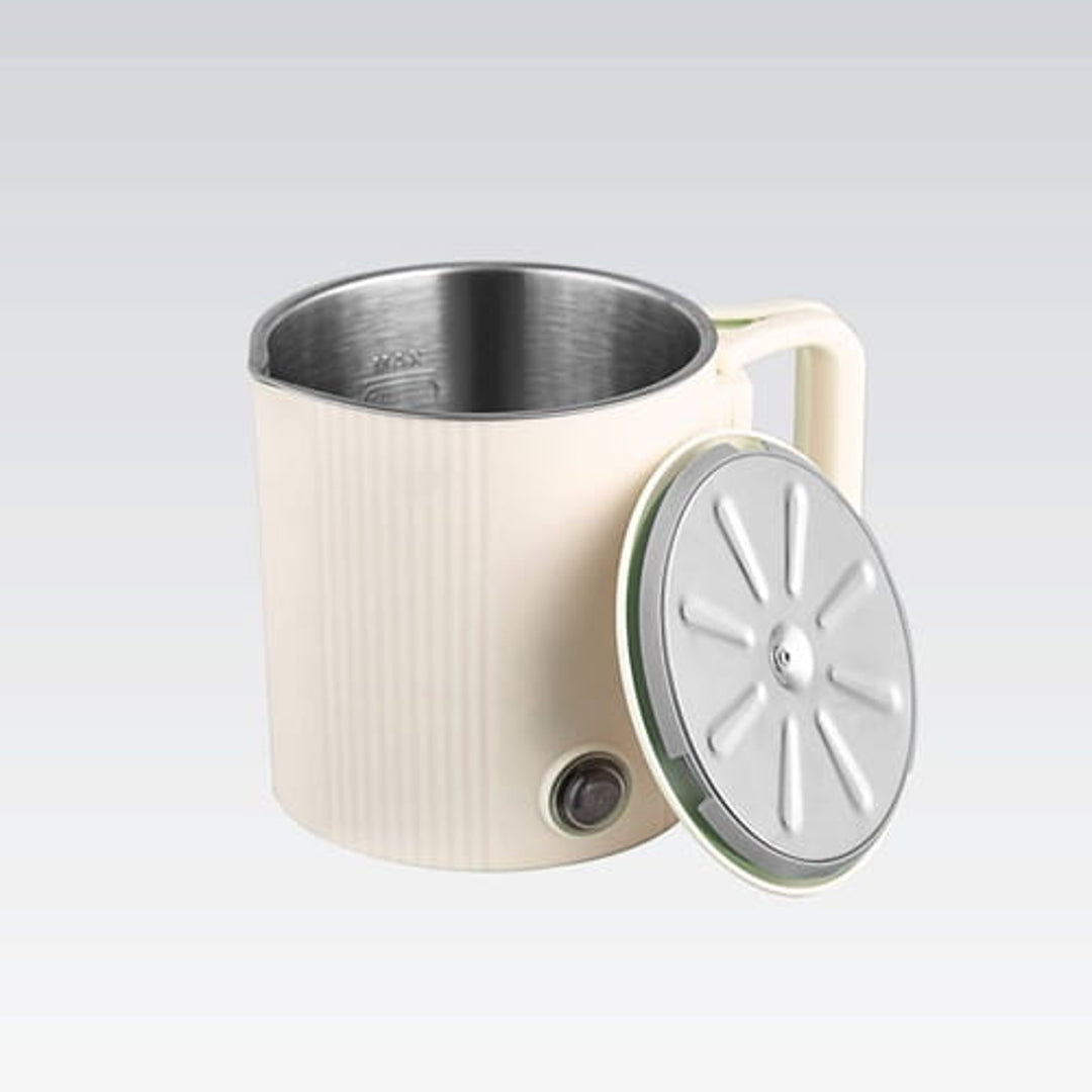 Elektrická konvice / cestovní hrnec Maestro, 2 v 1, objem 0,8 l, výkon 600 W, sklopná rukojeť, přepínač napětí 110 V/230 V, barva béžová, MR-009-BEIGE