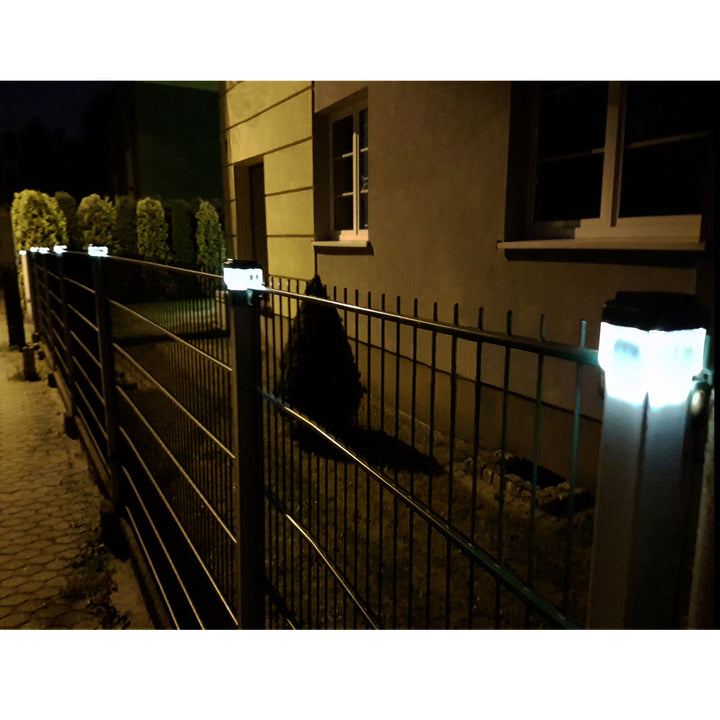 Solární LED lampa na sloupek GreenBlue, 60 × 40 mm, obdélníkový kryt, GB125, 2 ks