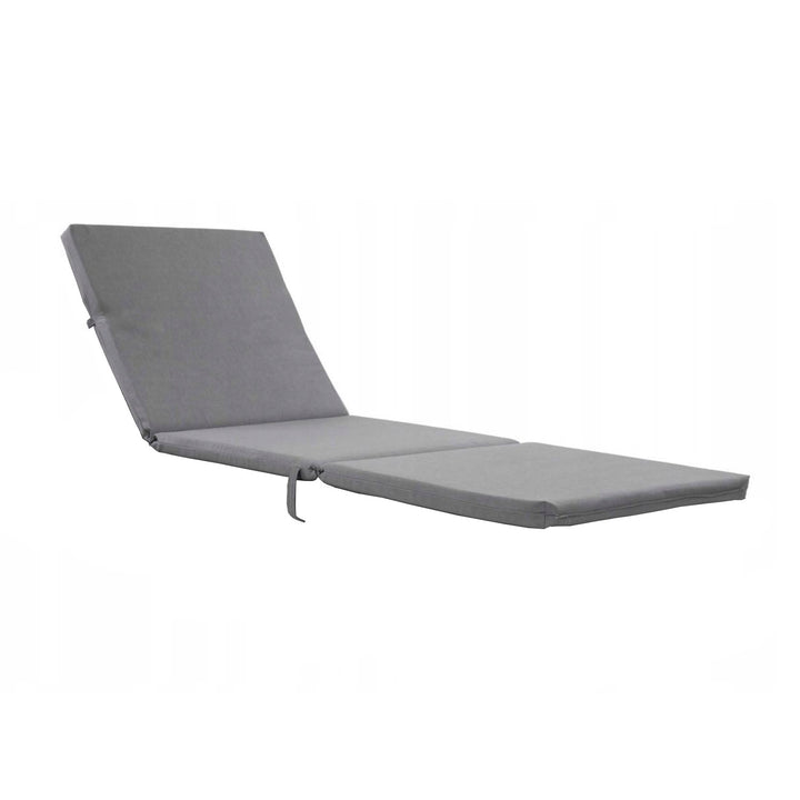 Polštář na lehátko Daytona, šedá barva, látka S-550 Melange, rozměry 192 x 64 cm, upevnění pomocí gumového pásku, voděodolný, Melange S-23