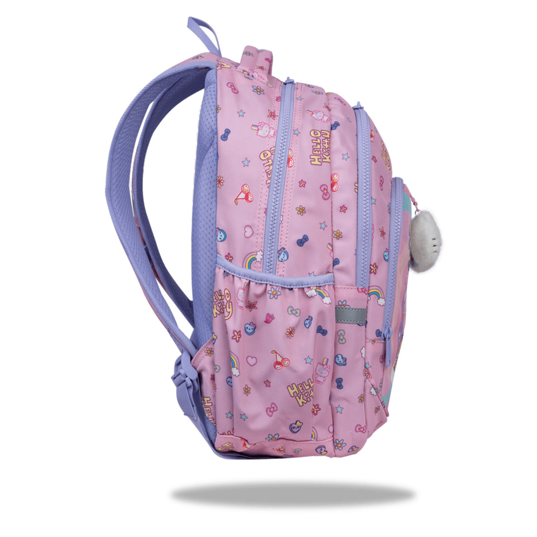 Školní batoh Hello Kitty Coolpack, velikost Primo Pro (16"), tvarovaná zádová část a polstrované ramenní popruhy, 2 hlavní přihrádky a kapsa na notebook, zpevněné dno, F162025