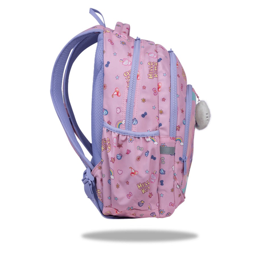 Školní batoh Hello Kitty Coolpack, velikost Primo Pro (16"), tvarovaná zádová část a polstrované ramenní popruhy, 2 hlavní přihrádky a kapsa na notebook, zpevněné dno, F162025