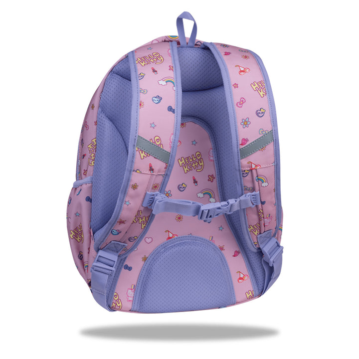 Školní batoh Hello Kitty Coolpack, velikost Primo Pro (16"), tvarovaná zádová část a polstrované ramenní popruhy, 2 hlavní přihrádky a kapsa na notebook, zpevněné dno, F162025