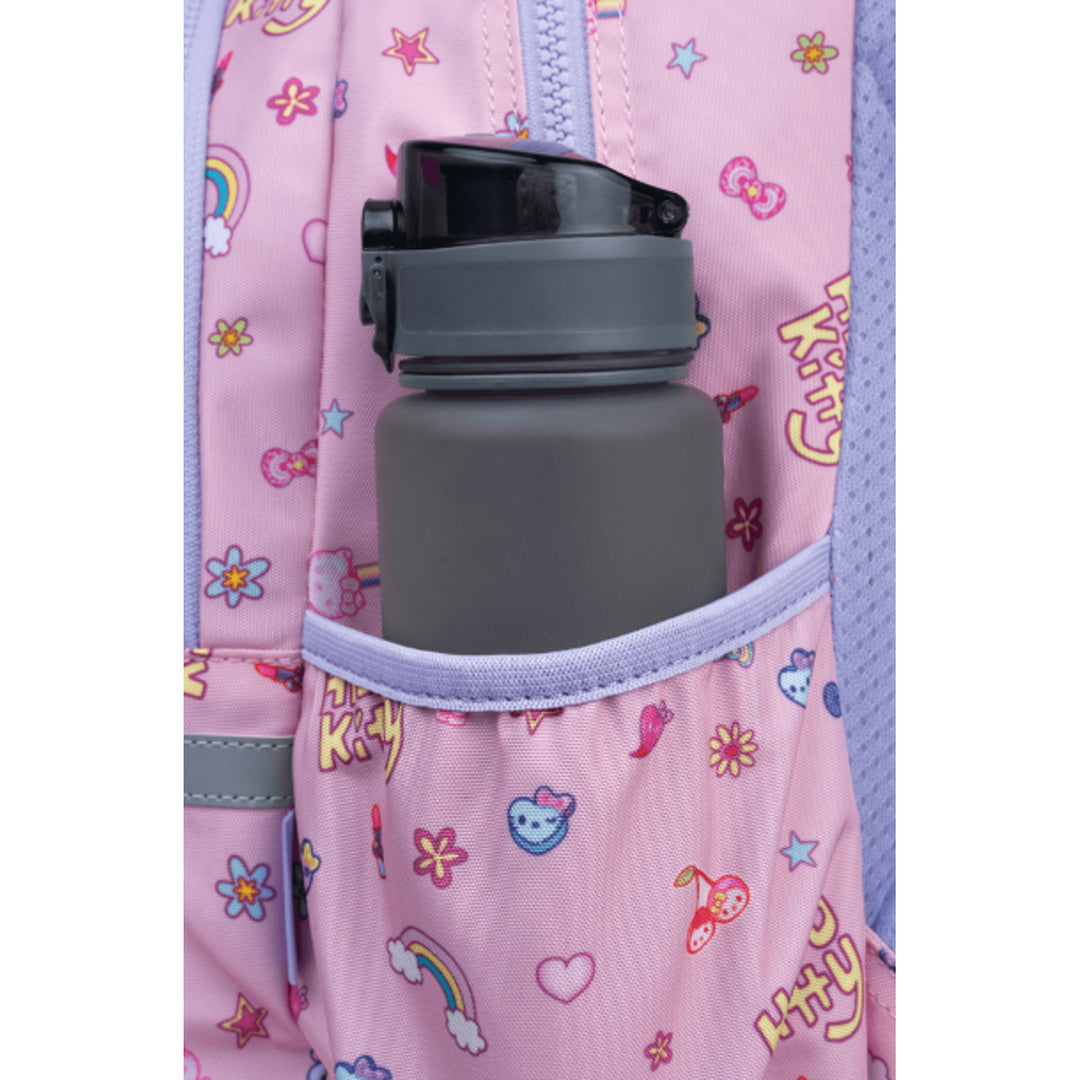 Školní batoh Hello Kitty Coolpack, velikost Primo Pro (16"), tvarovaná zádová část a polstrované ramenní popruhy, 2 hlavní přihrádky a kapsa na notebook, zpevněné dno, F162025